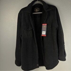 Men's Classic Black Shirt Jacket